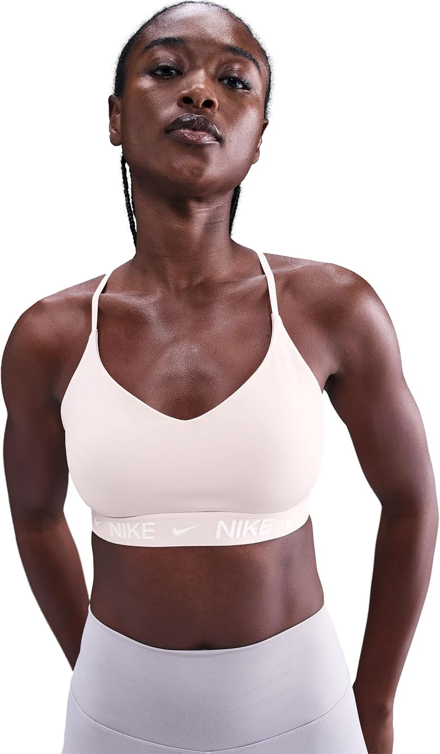 image:imageNike Womens Indy Sports Bra Light SupportSilt Red