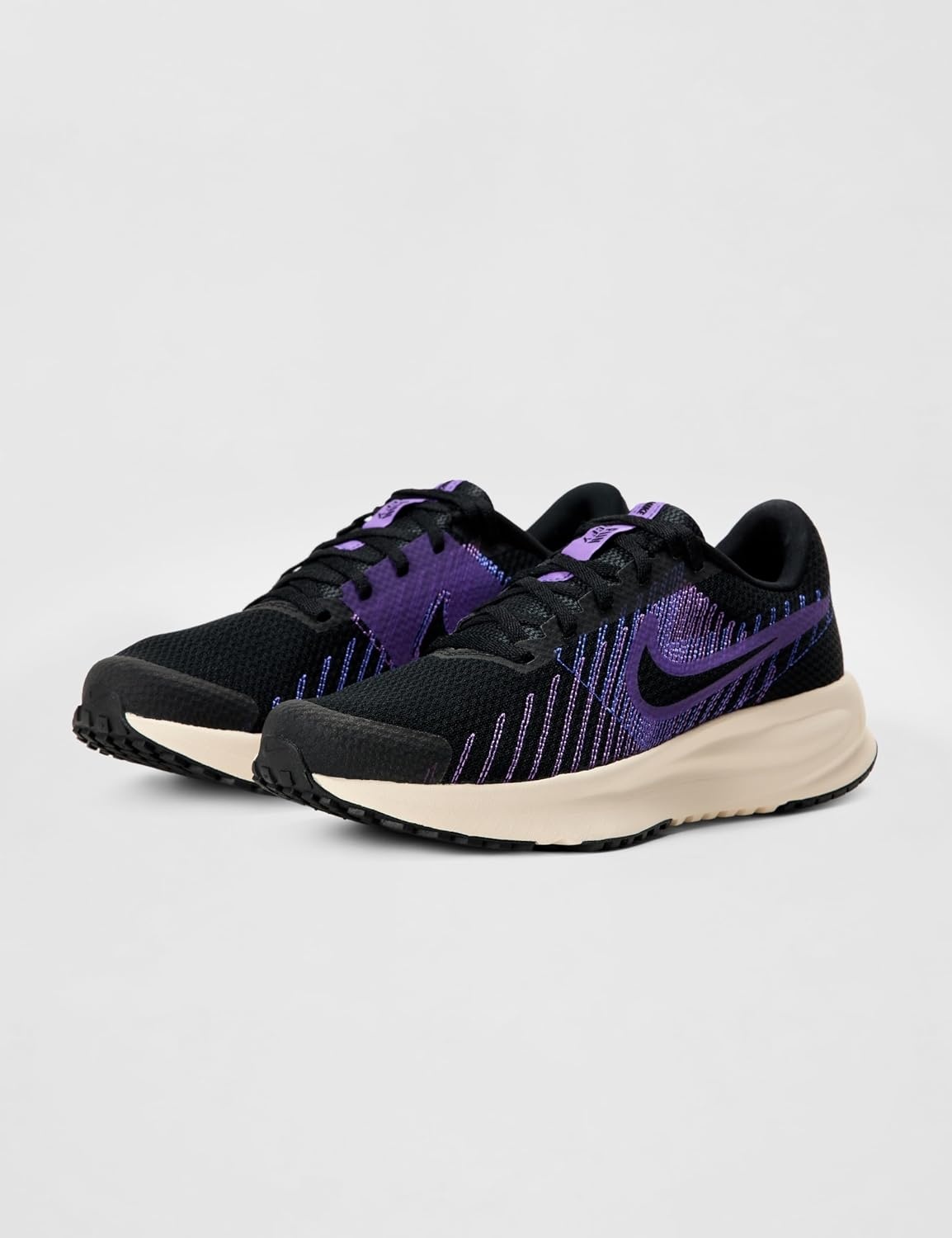image:imageNike Womens Run Defy Road Running ShoesBlackBlackBright VioletSapphire