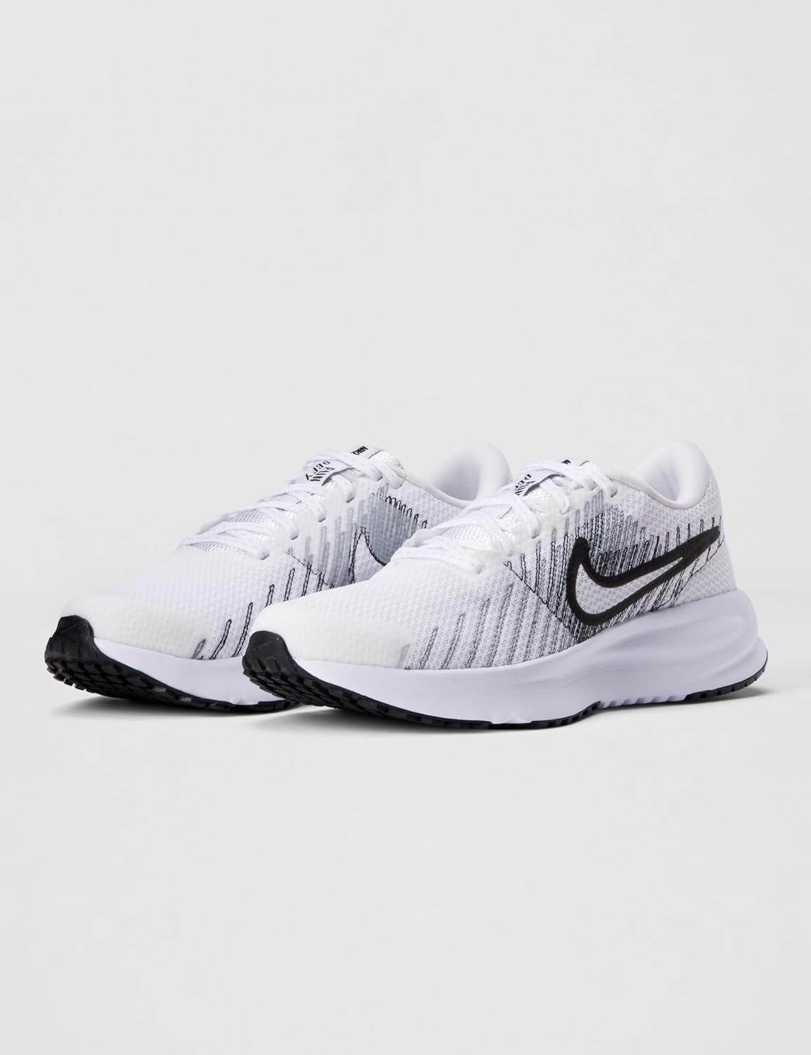 image:imageNike Womens Run Defy Road Running ShoesWhiteBlackSmoke Grey