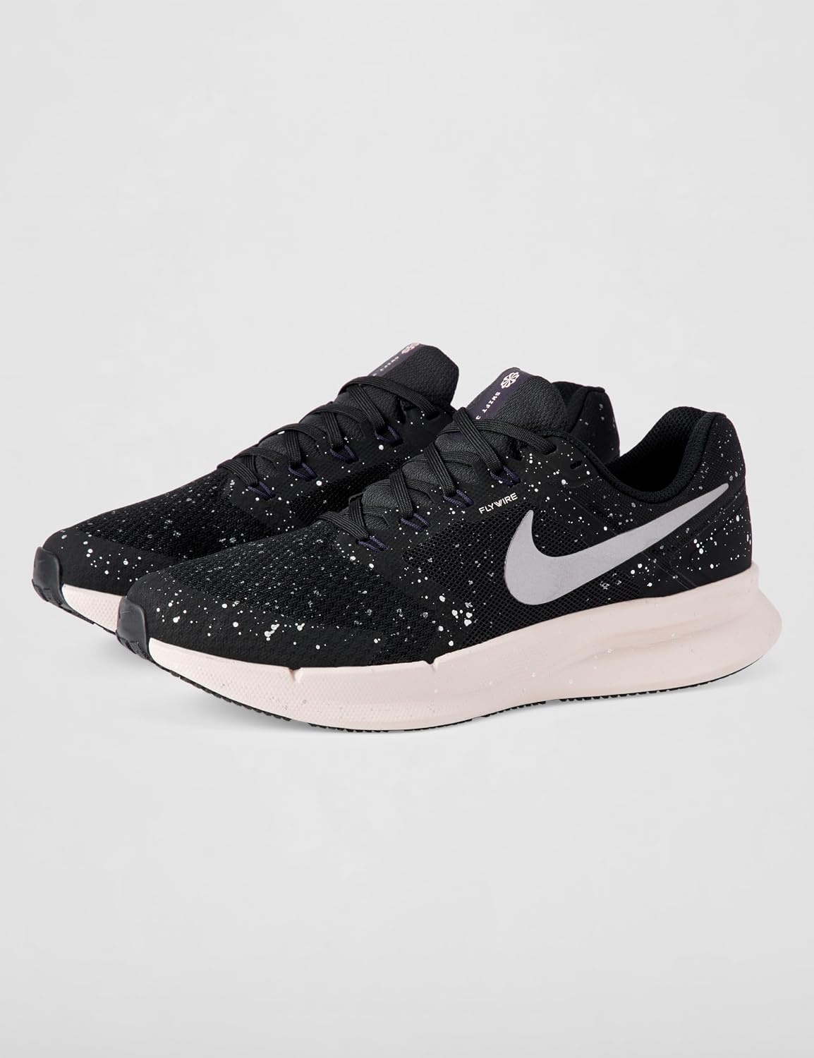 image:imageNike Womens Run Swift 3 Road Running ShoesBlackMetallic Dark GreyMetallic Silver