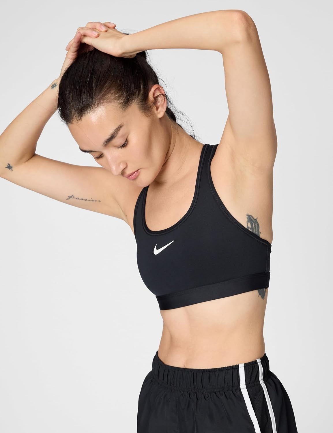 image:imageNike Womens Swoosh Sports Bra Medium SupportBlack