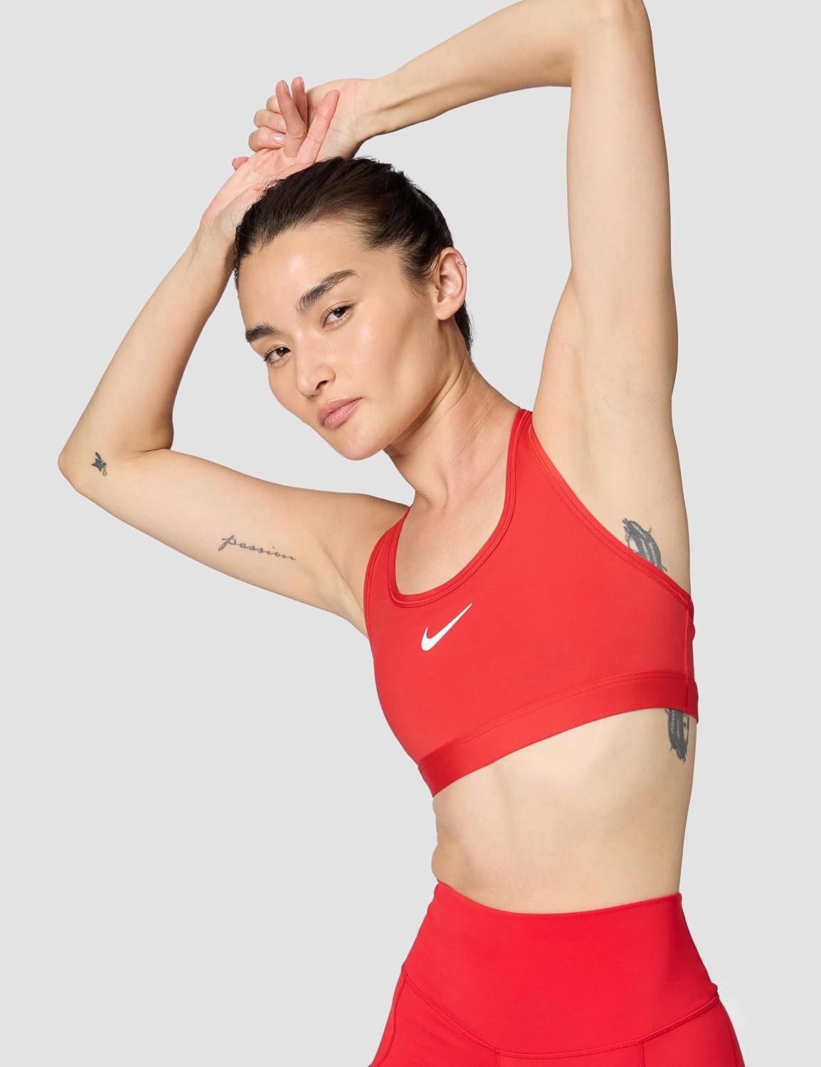 image:imageNike Womens Swoosh Sports Bra Medium SupportUniversity RedWhite