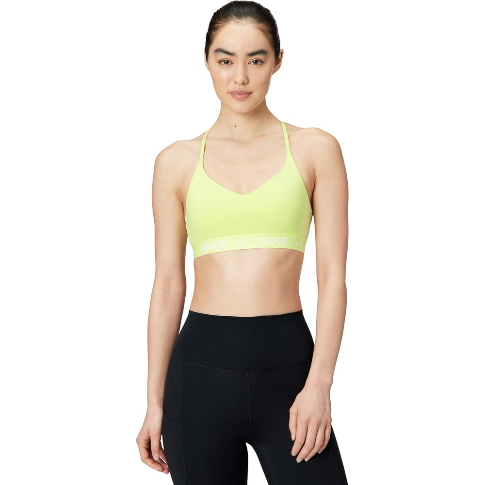image:imageNike Womens Indy Sports Bra Light SupportLight Lemon TwistWhite Pearl