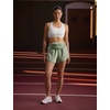 Nike Women’s Swoosh Sports Bra (Medium Support)(Barely Green/Stone Mauve/White)