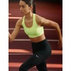 Nike Women’s Swoosh Sports Bra (Medium Support)(Light Lemon Twist/White)