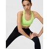 Nike Women’s Swoosh Sports Bra (Medium Support)(Light Lemon Twist/White)