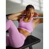 Nike Women’s Swoosh Sports Bra (Medium Support)(Light Magenta/White)