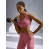 Nike Women’s Swoosh Sports Bra (Medium Support)(Pink Smoke/White)