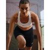 Nike Women’s Swoosh Sports Bra (Medium Support)(White/Stone Mauve/Black)