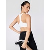 Nike Women’s Swoosh Sports Bra (Medium Support)(White/Stone Mauve/Black)