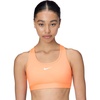 Nike Women’s Swoosh Sports Bra (Medium Support)(Orange Pulse/White)