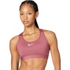 Nike Women’s Swoosh Sports Bra (Medium Support)(Pink Smoke/White)