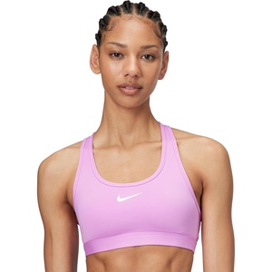 Nike Women’s Swoosh Sports Bra (Medium Support)(Light Magenta/White)
