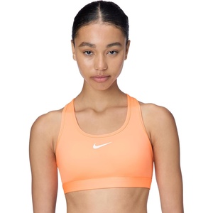 Nike Women’s Swoosh Sports Bra (Medium Support)(Orange Pulse/White)