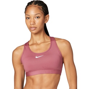 Nike Women’s Swoosh Sports Bra (Medium Support)(Pink Smoke/White)