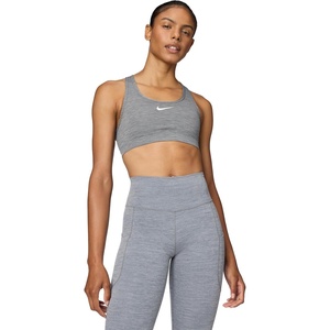 Nike Women’s Swoosh Sports Bra (Medium Support)(Smoke Grey/Pure/White)