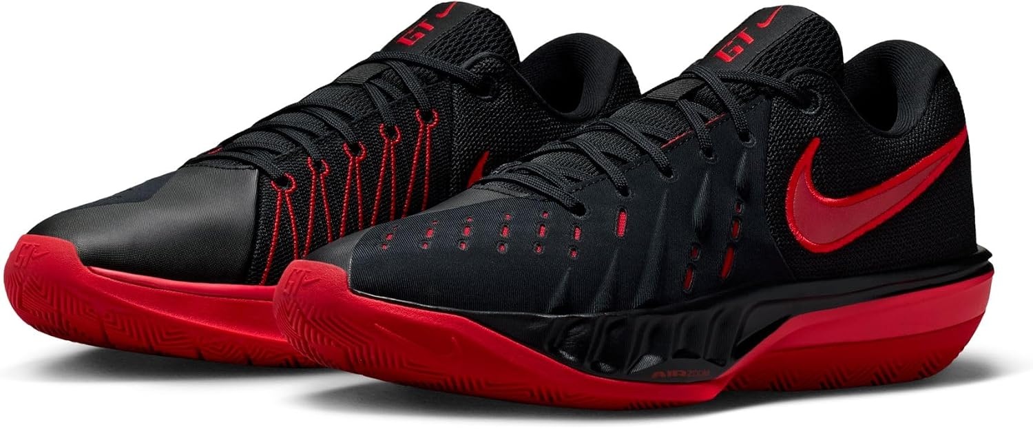 image:imageNike Unisex Adult GT Cut Academy Basketball ShoesBlackUniversity Red