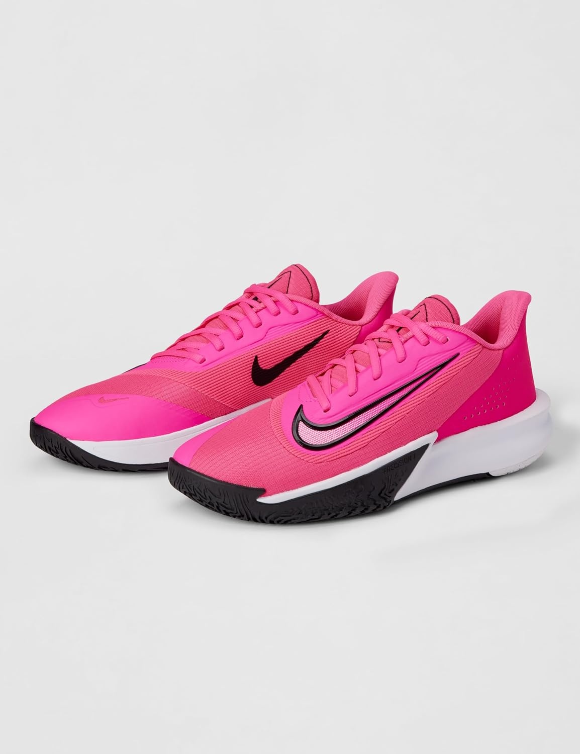 image:imageNike Unisex Adult Precision 7 Basketball ShoesPink BlastBlackWhite
