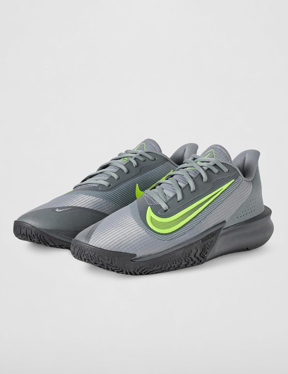 image:imageNike Unisex Adult Precision 7 Basketball ShoesSmoke GreyVoltBlackAnthracite