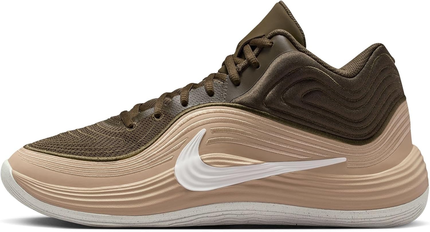 image:imageNike Unisex Adult Precision 8 Mid Basketball ShoesDark HazelSailLinenSail