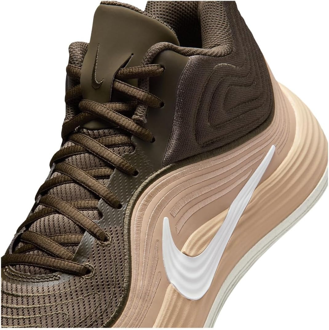 image:imageNike Unisex Adult Precision 8 Mid Basketball ShoesDark HazelSailLinenSail
