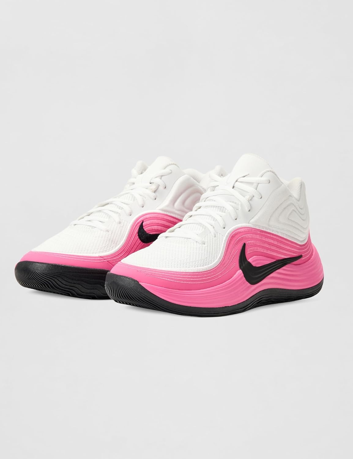 image:imageNike Unisex Adult Precision 8 Mid Basketball ShoesWhiteBlackPinksicleBlack
