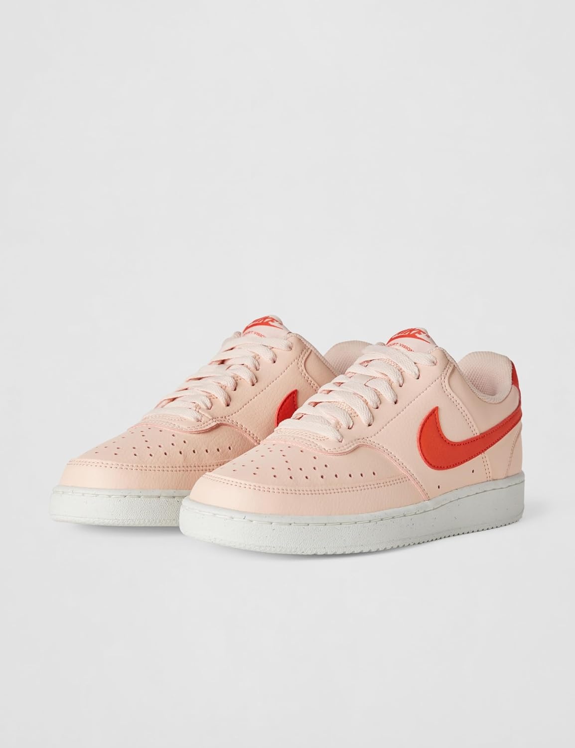image:imageNike Womens Court Vision Low Next Nature ShoesWashed CoralPicante RedPicante Red