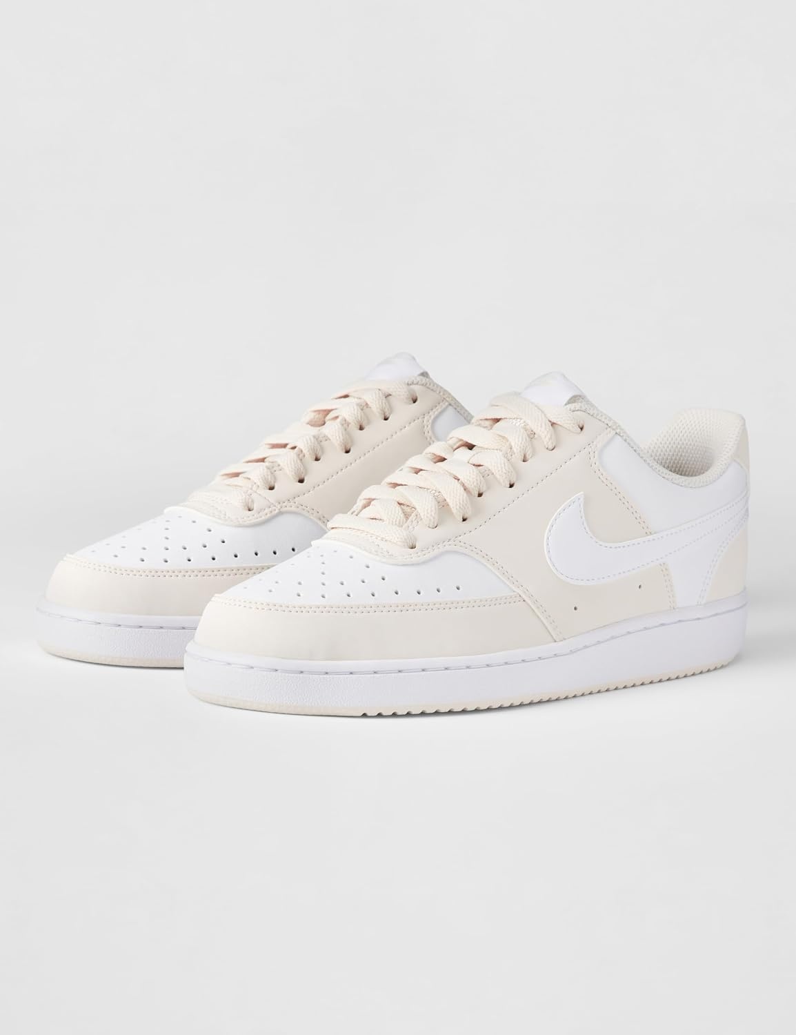 image:imageNike Womens Court Vision Low Nubuck Shoes Casual ShoesPhantomWhite