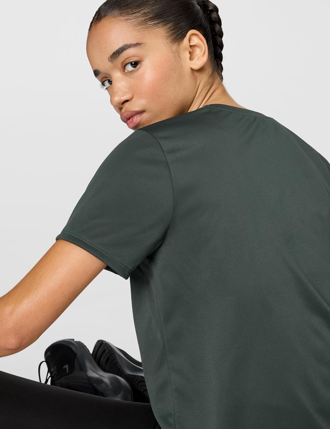 image:imageNike Womens Drifit Womens TShirtSeaweedWhite