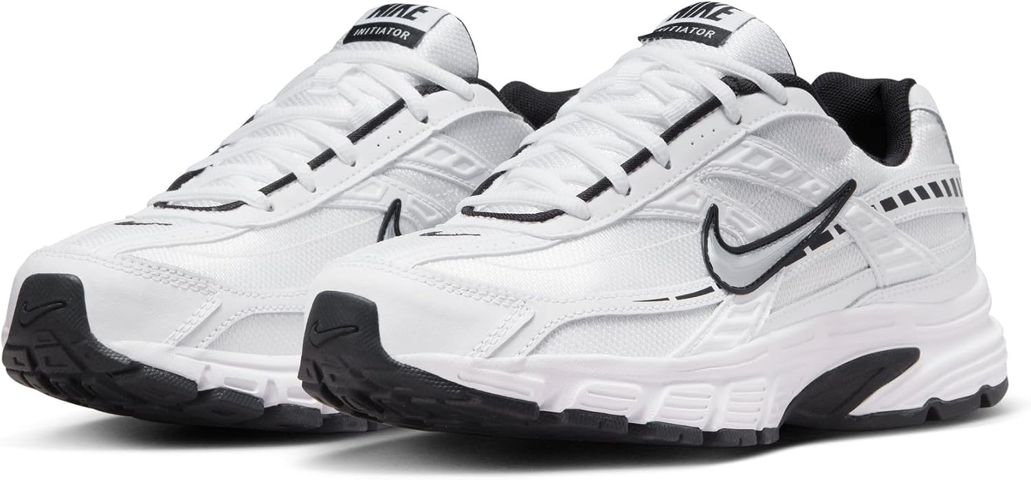 image:imageNike Womens Initiator Shoes Casual ShoesWhiteMetallic Silverwhiteblack