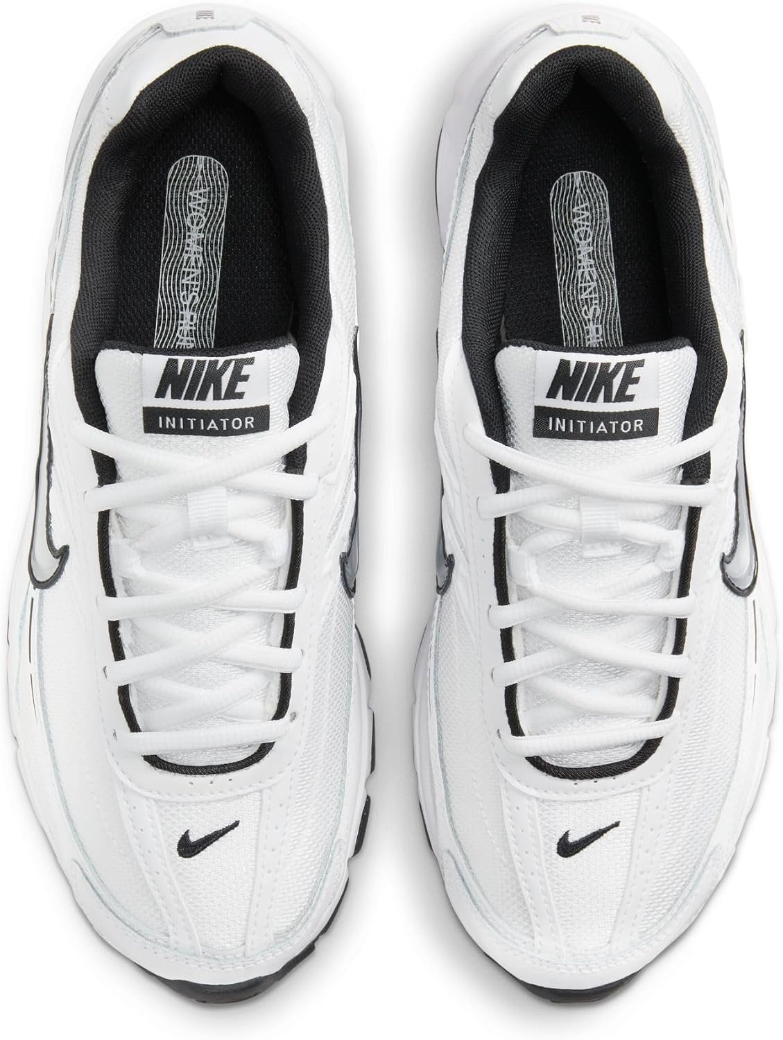 image:imageNike Womens Initiator Shoes Casual ShoesWhiteMetallic Silverwhiteblack
