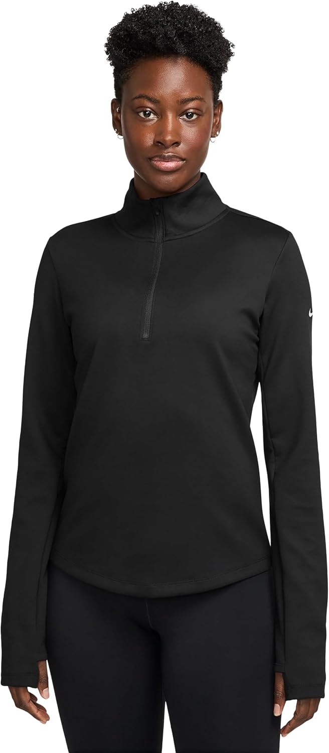 image:imageNike Womens One Thermafit 12zip Mid LayerBlack