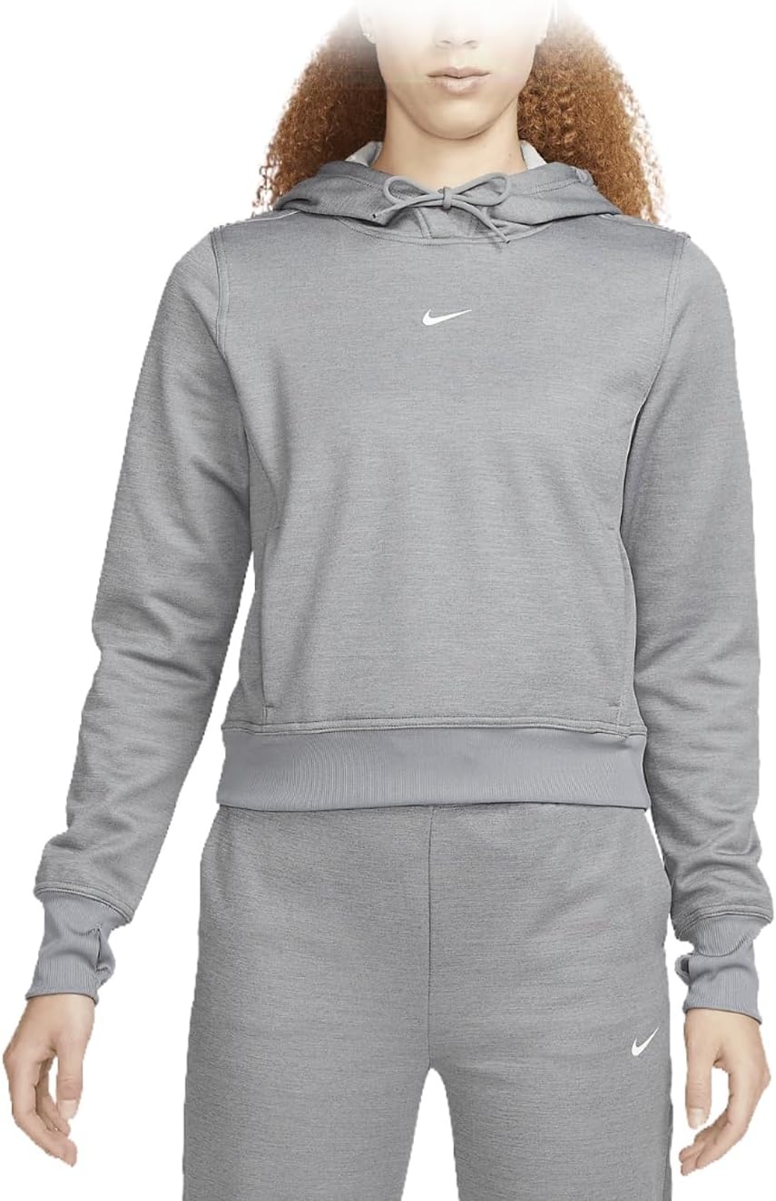 image:imageNike Womens ThermaFit One Pullover HoodieCarbon Heather