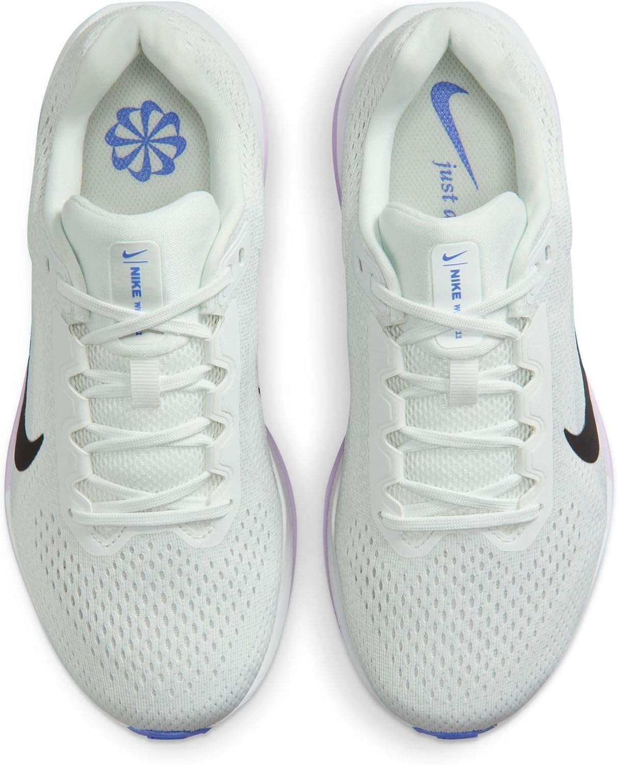 image:imageNike Womens Winflo 11 Road Running ShoesSummit WhiteBlackViolet MistSapphire