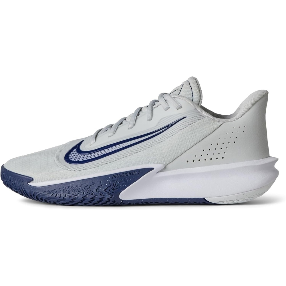 image:imageNike Unisex Adult Precision 7 Basketball ShoesPhoton DustMidnight NavyWhite