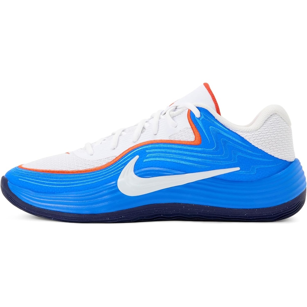 image:imageNike Unisex Adult Precision 8 Low Basketball ShoesWhiteWhiteLight Photo BluePicante Red