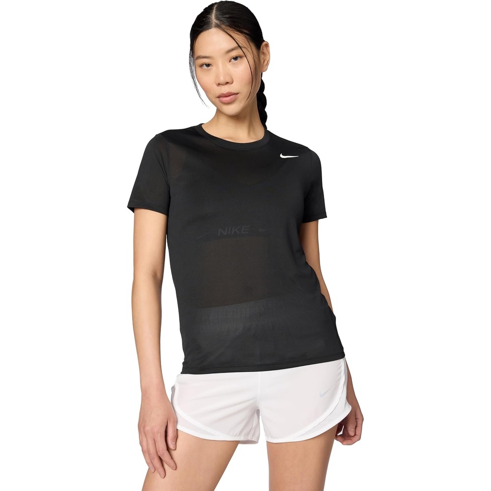 image:imageNike Womens Drifit Womens TShirtBlackWhite