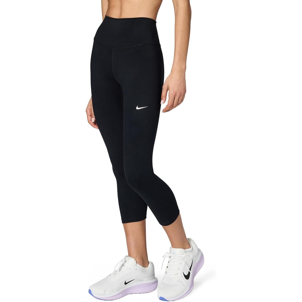 image:imageNike Womens One HighWaisted Crop LeggingsBlackWhite