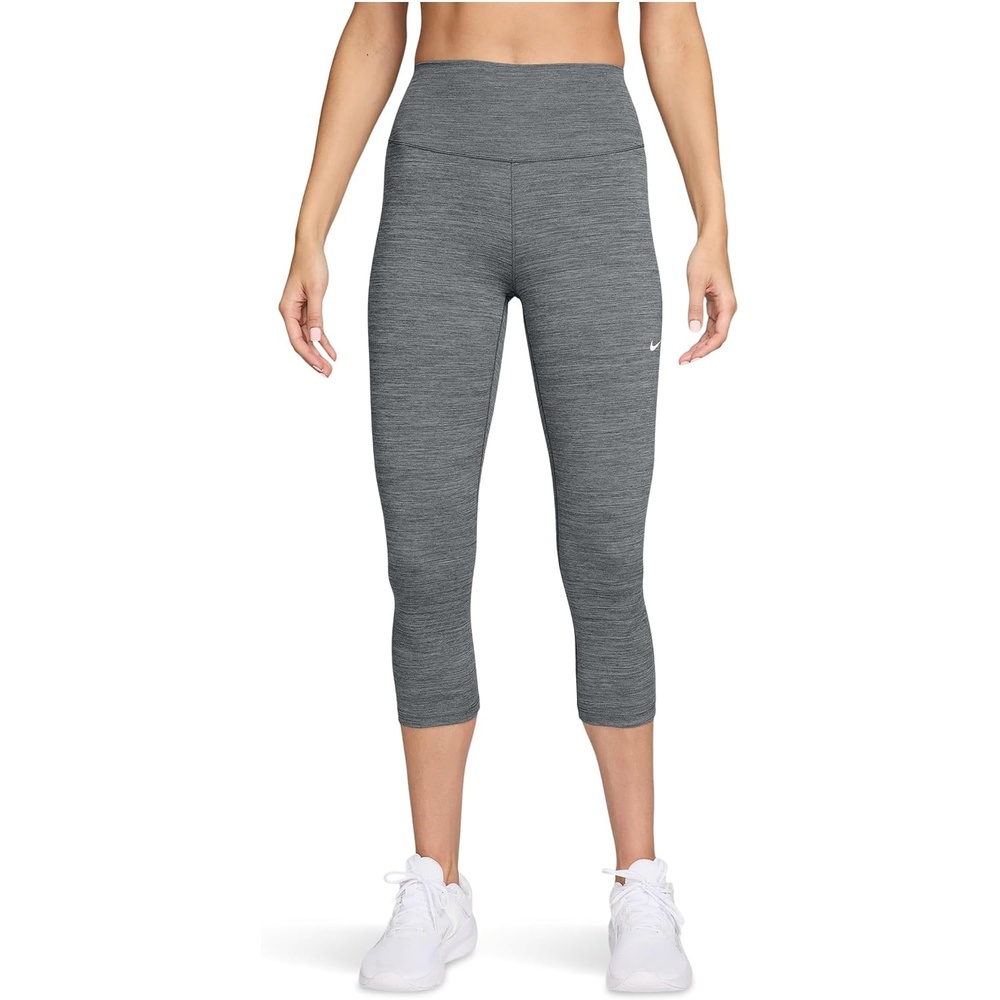 image:imageNike Womens One HighWaisted Crop LeggingsSmoke GreyHeatherWhite