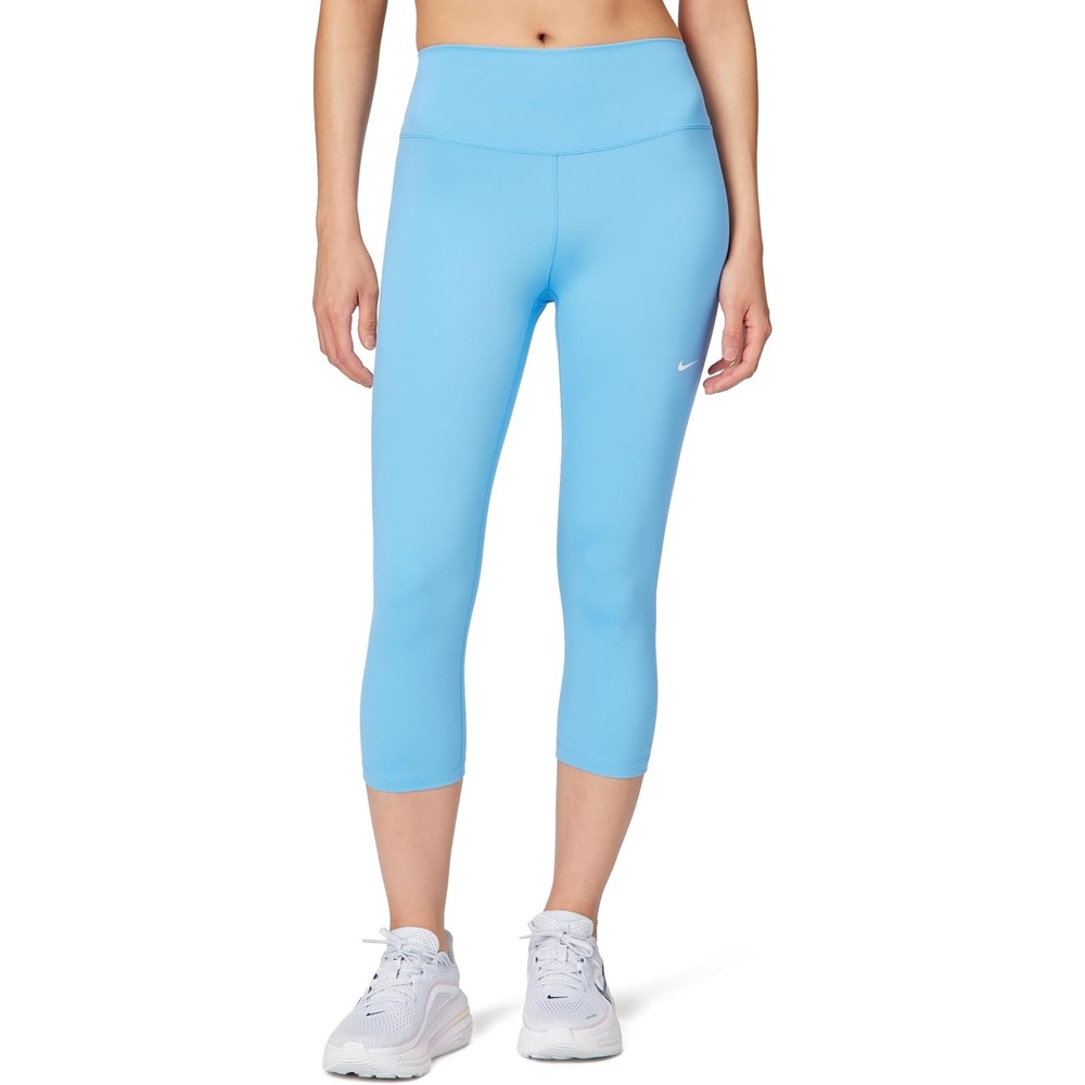 image:imageNike Womens One HighWaisted Crop LeggingsUniversity BlueWhite