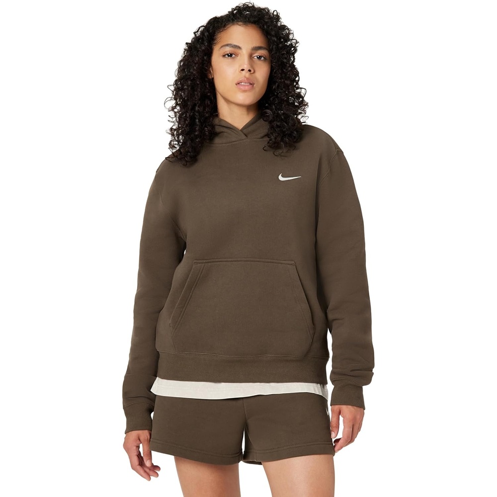 image:imageNike Womens Studio Fleece Standard HoodyDark HazelSail