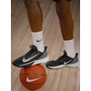 Nike Unisex Adult Precision 7 Basketball Shoes(Black/White/Iron Grey/Smoke Grey)