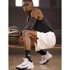 Nike Unisex Adult Precision 7 Basketball Shoes(White/Black)