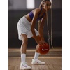Nike Unisex Adult Precision 7 Basketball Shoes(White/Vivid Purple/Light Orewood Brown)