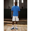 Nike Unisex Adult Precision 8 Low Basketball Shoes(White/White/Light Photo Blue/Picante Red)