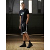 Nike Unisex Adult Precision 8 Mid Basketball Shoes(Black/Black/Black)