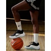 Nike Unisex Adult Precision 8 Mid Basketball Shoes(Black/Black/White/Ice Blue)
