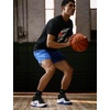 Nike Unisex Adult Precision 8 Mid Basketball Shoes(Black/Game Blue/White/Game Blue)