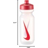 Nike Unisex’s Big Mouth Drinks Bottle(Clear/sport red/sport red)