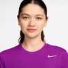 Nike Women’s Dri-fit Women’s T-Shirt(Vivid Purple/White)